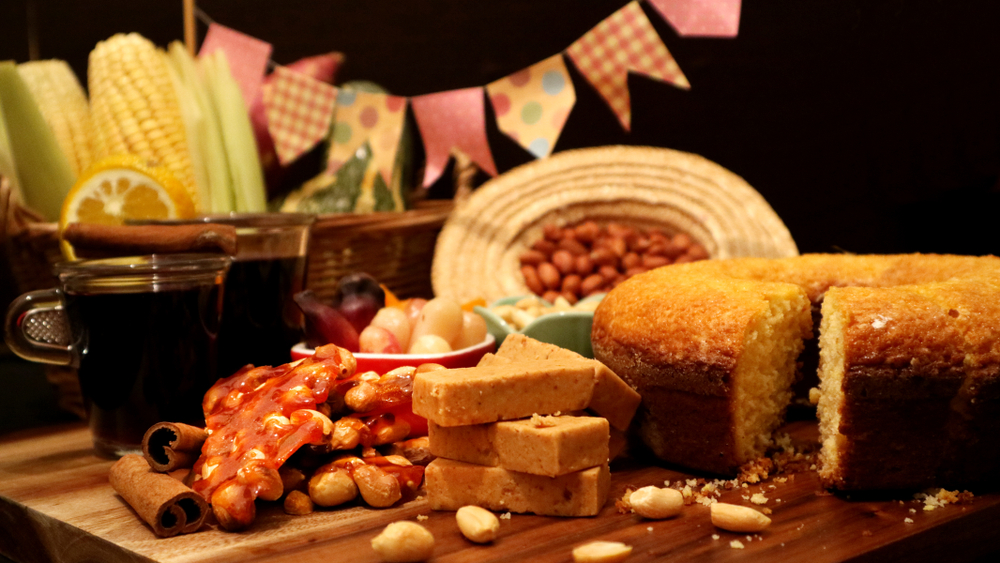 Comida brasileña para la fiesta de junio