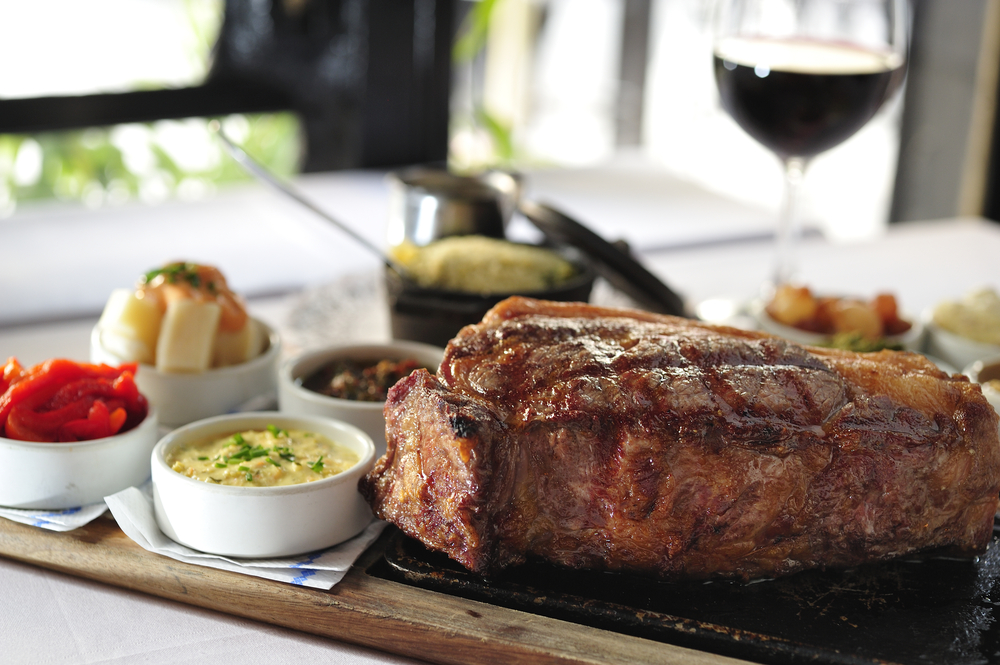 Asado argentino tradicional.